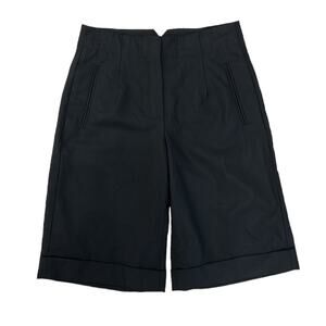 Theory Black cuffed Bermuda high waisted Dress Shorts Women’s Size 4